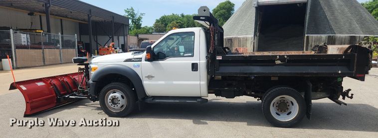 image for item LX9625 2012 Ford F550 Super Duty XL  dump flatbed truck