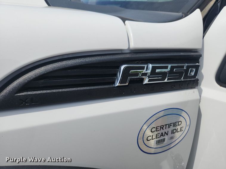 image for item LX9625 2012 Ford F550 Super Duty XL  dump flatbed truck