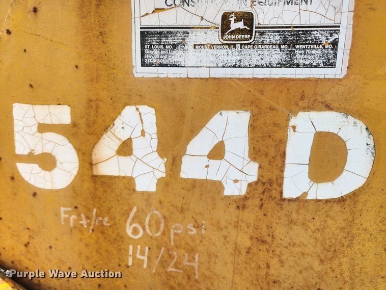 image for item LX9658 John Deere 544D  wheel loader