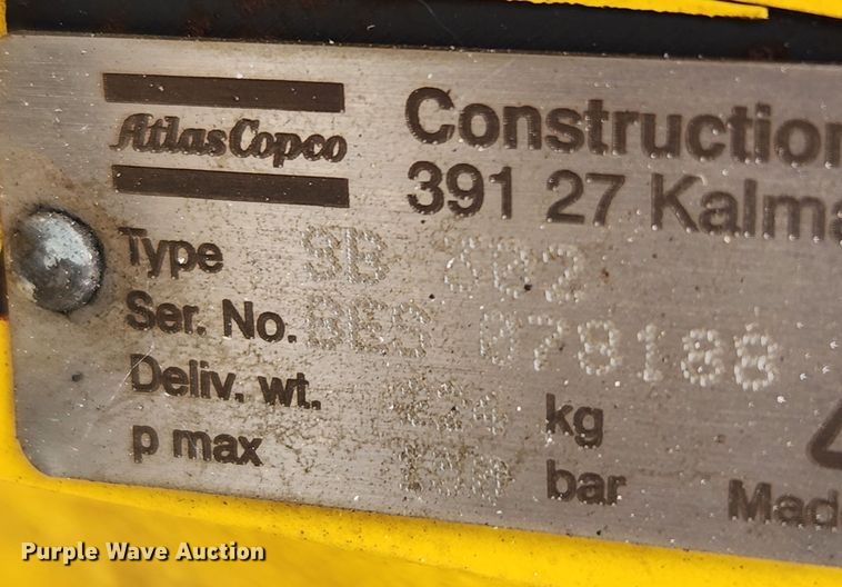 image for item LX9688 Atlas Copco SB302  breaker
