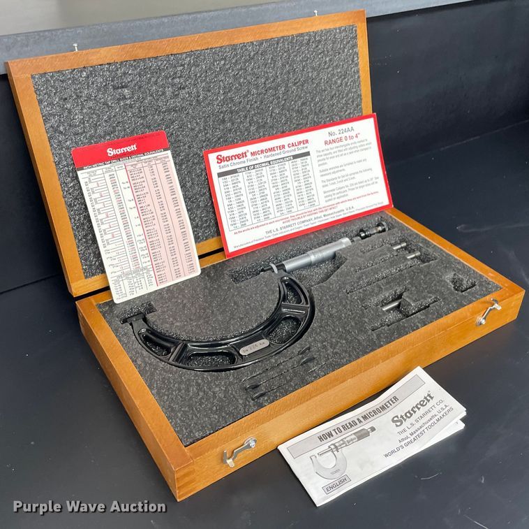image for item LY9651 Starrett  micrometer caliper