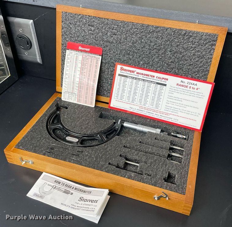 image for item LY9651 Starrett  micrometer caliper