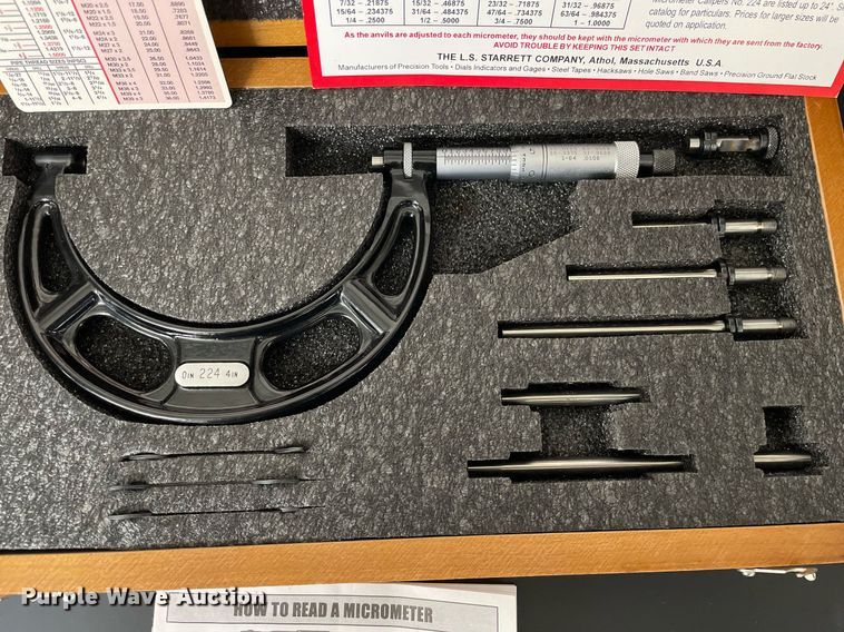 image for item LY9651 Starrett  micrometer caliper