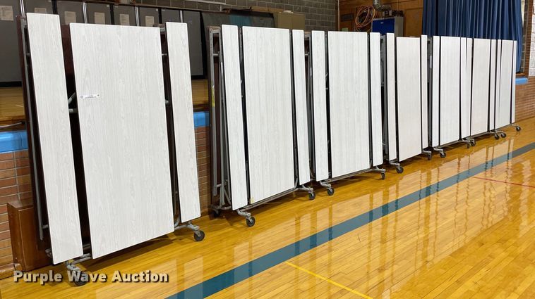 image for item LY9766 (7) Hamilton Industries folding lunchroom tables