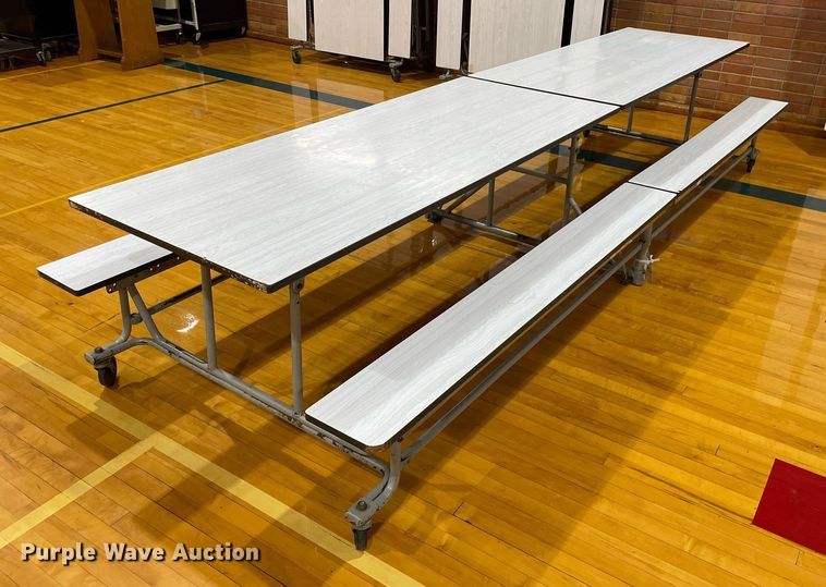 image for item LY9766 (7) Hamilton Industries folding lunchroom tables