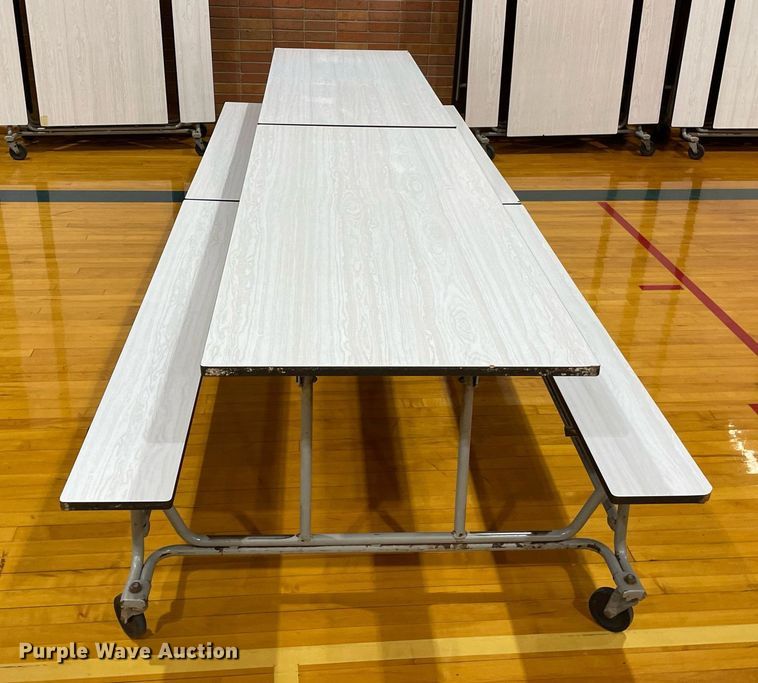 image for item LY9766 (7) Hamilton Industries folding lunchroom tables