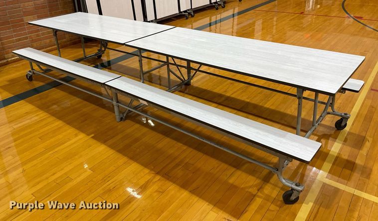 image for item LY9766 (7) Hamilton Industries folding lunchroom tables