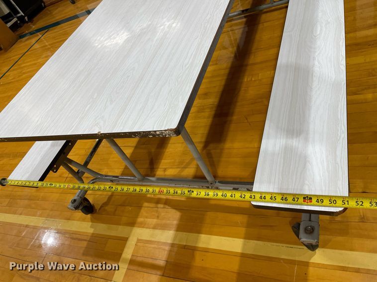 image for item LY9766 (7) Hamilton Industries folding lunchroom tables