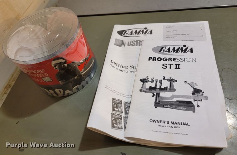 image for item ML9435 Gamma Progression ST II  racket stringing machine