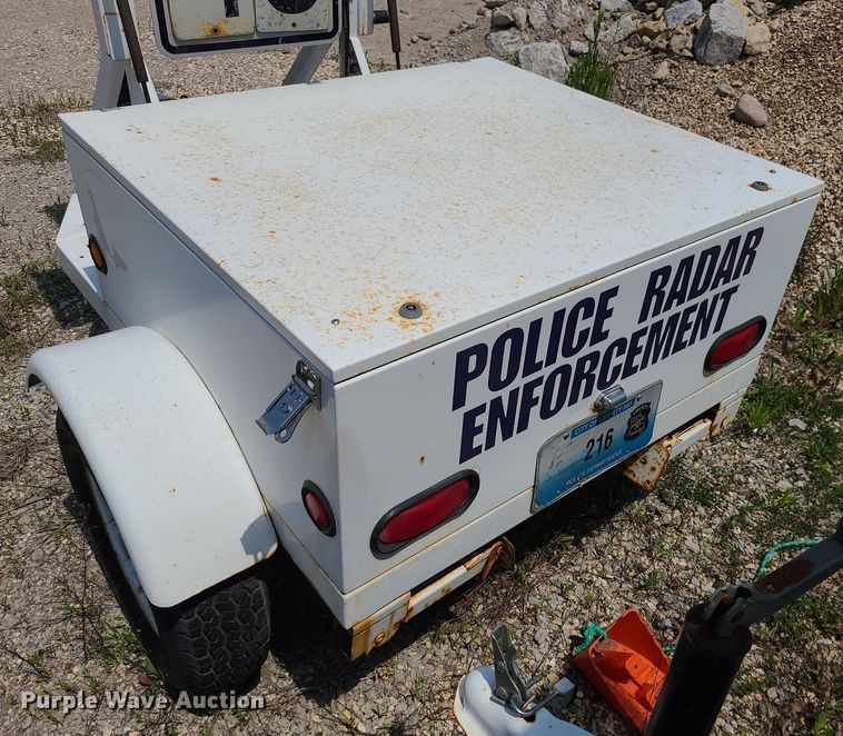 image for item MO9840 Radar speed sign trailer