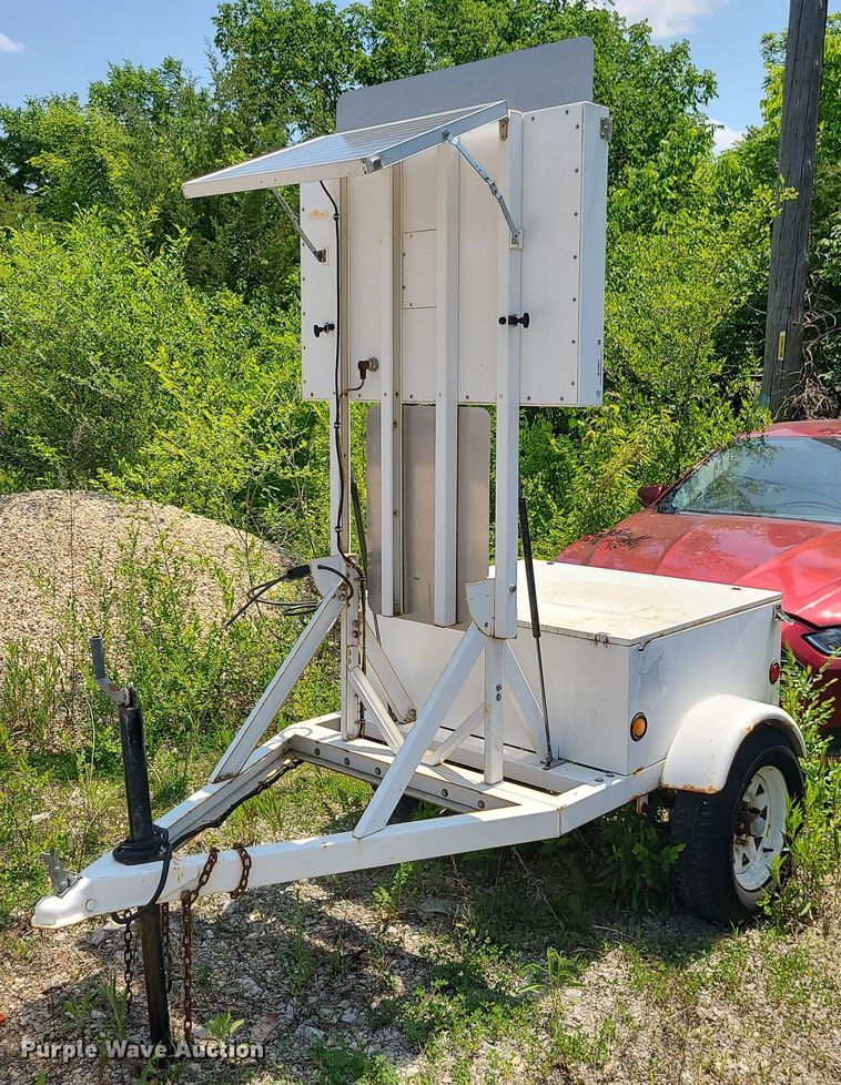 image for item MO9841 Radar speed sign trailer