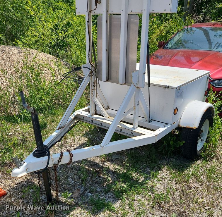 image for item MO9841 Radar speed sign trailer