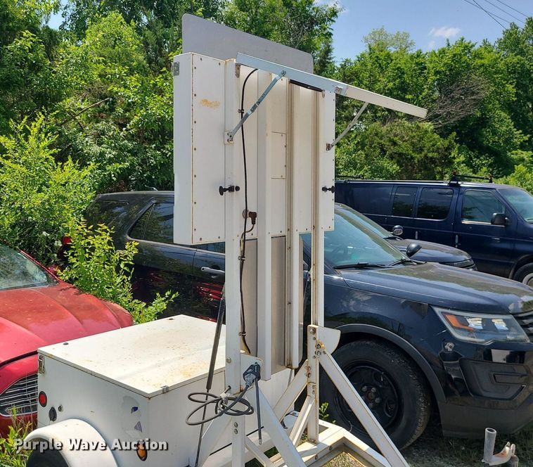 image for item MO9841 Radar speed sign trailer