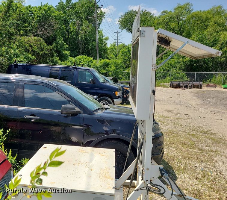 image for item MO9841 Radar speed sign trailer