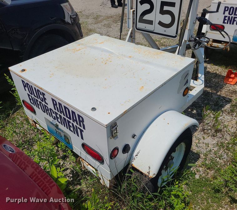 image for item MO9841 Radar speed sign trailer