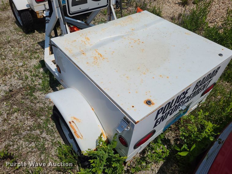 image for item MO9841 Radar speed sign trailer