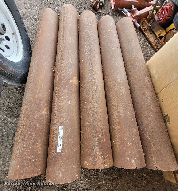 image for item NX9405 (5) 8" diameter steel pipes