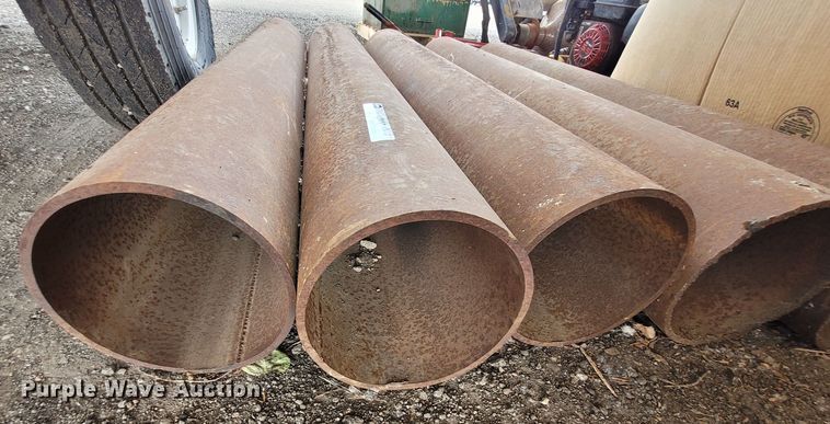 image for item NX9405 (5) 8" diameter steel pipes