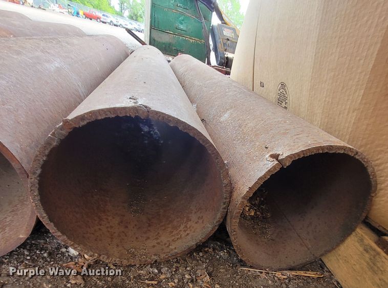 image for item NX9405 (5) 8" diameter steel pipes