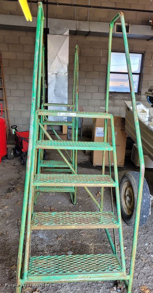 image for item NX9432 (2) five step warehouse ladders
