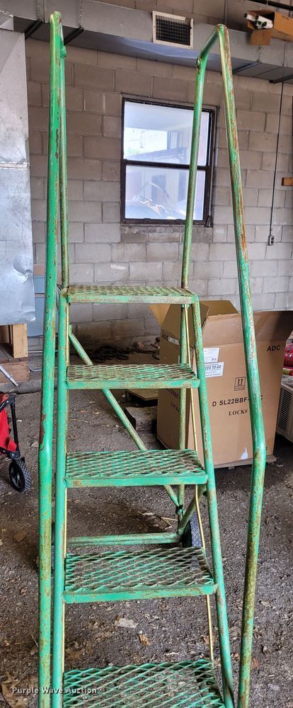 image for item NX9432 (2) five step warehouse ladders