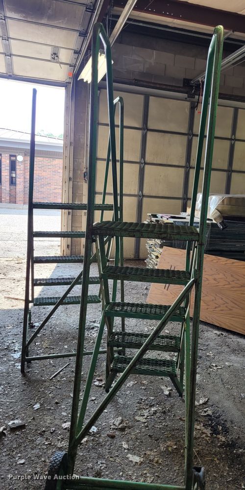 image for item NX9432 (2) five step warehouse ladders