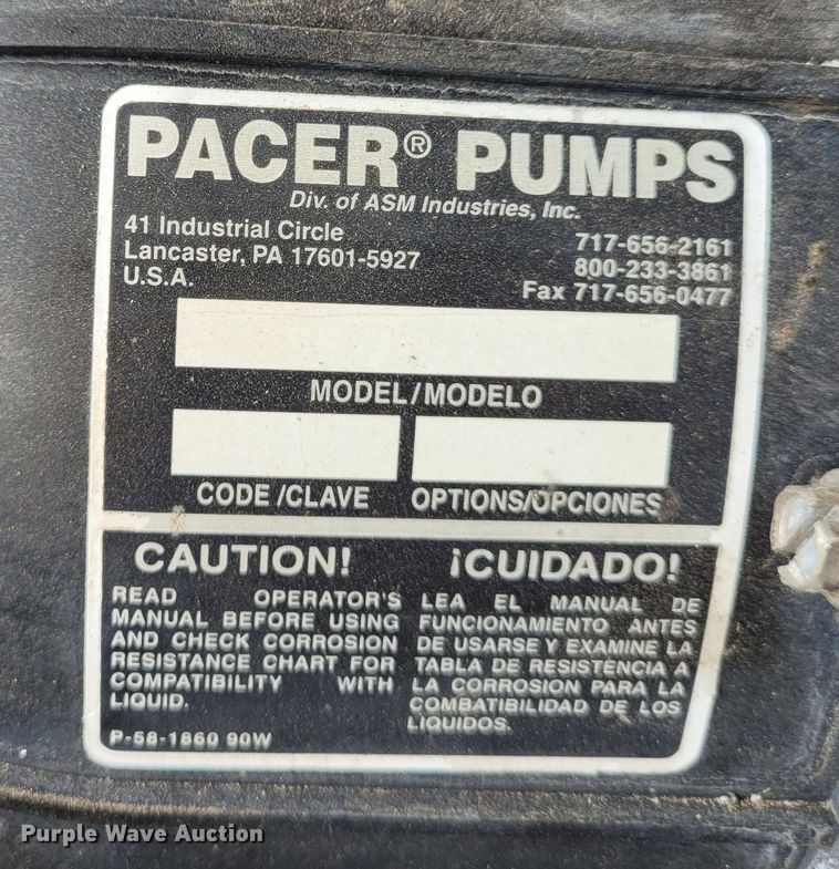image for item NX9446 Pacer  water pump