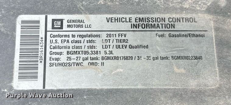 image for item OG9056 2011 Chevrolet Tahoe Police  SUV