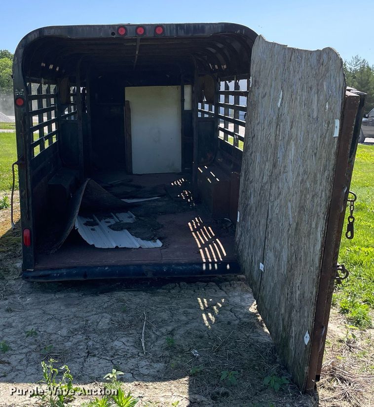 image for item DL3767 1990 Kiefer Built  livestock trailer