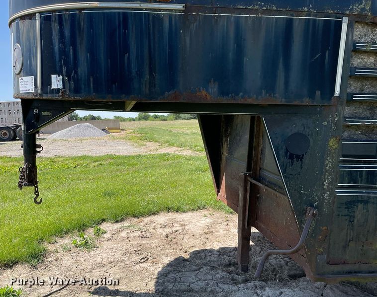 image for item DL3767 1990 Kiefer Built  livestock trailer