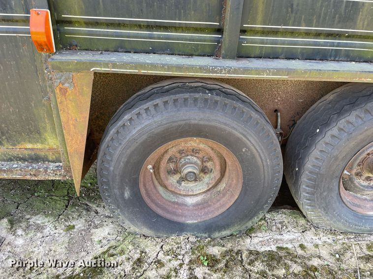 image for item DL3767 1990 Kiefer Built  livestock trailer