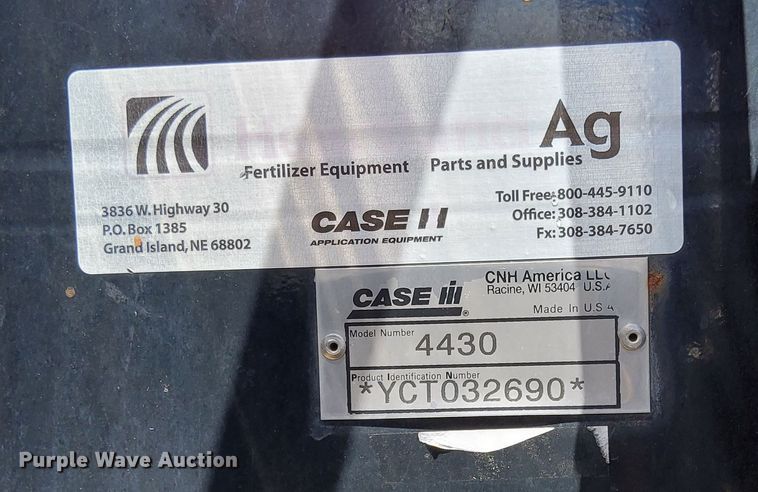 image for item DN6474 2012 Case Patriot 4430  sprayer