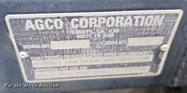 image for item DO2704 Challenger MT765C  tractor