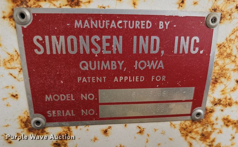 image for item DO2715 Simonsen SMC4816S  fertilizer delivery bed