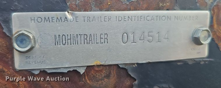 image for item DO2716 2009 Shop built  fertilizer tender trailer