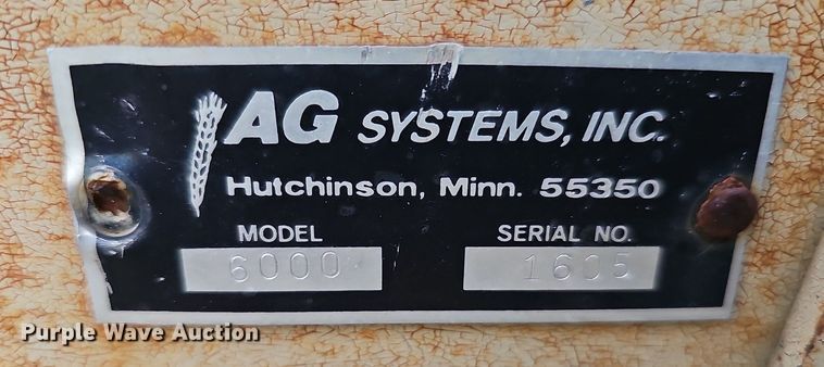 image for item DO2723 AG Systems 6000 liquid fertilizer applicator