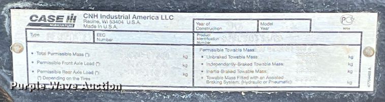 image for item DP0484 2015 Case IH Magnum 310  MFWD tractor