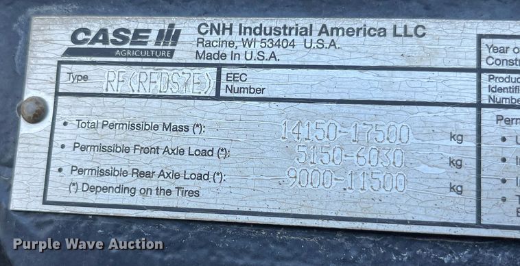 image for item DP0484 2015 Case IH Magnum 310  MFWD tractor