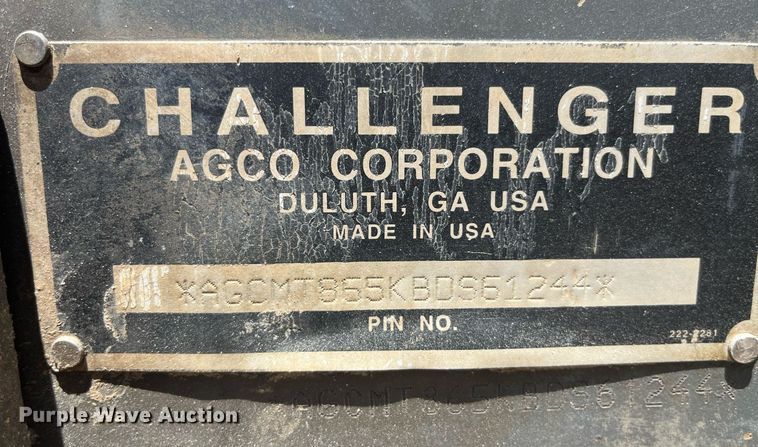 image for item DP0496 2006 Caterpillar Challenger MT865B  tractor