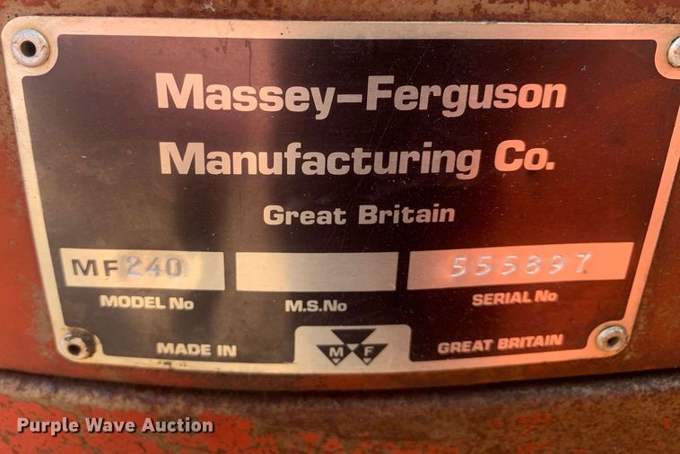image for item DP8649 1984 Massey Ferguson 240  tractor