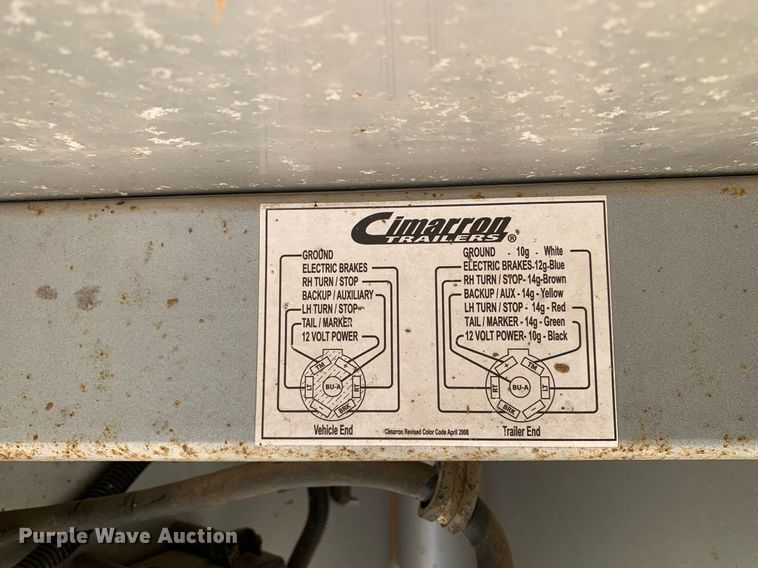 image for item DP8651 2018 Cimarron  livestock trailer