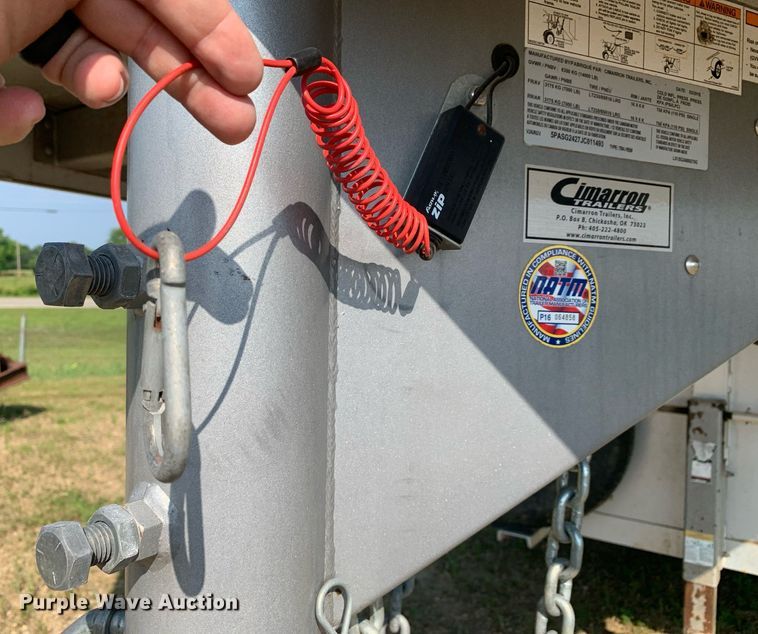 image for item DP8651 2018 Cimarron  livestock trailer