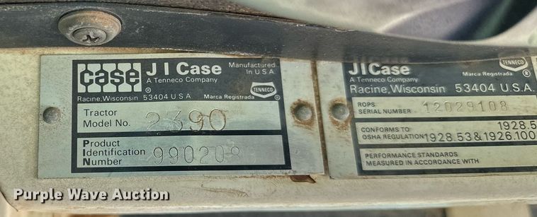 image for item DQ0544 Case 2390  tractor