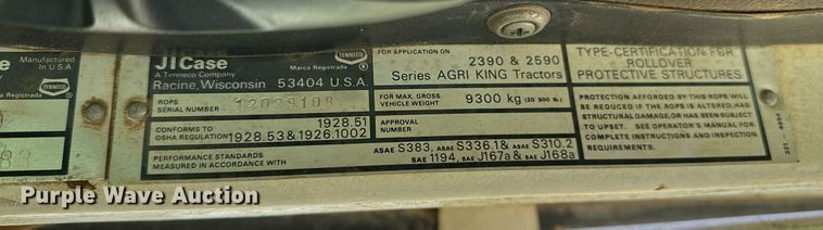 image for item DQ0544 Case 2390  tractor