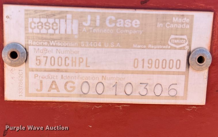 image for item DR5680 Case 5700CHPL  field cultivator