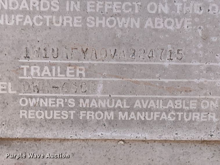 image for item DR5696 1997 Wilson DWH-400B  grain trailer