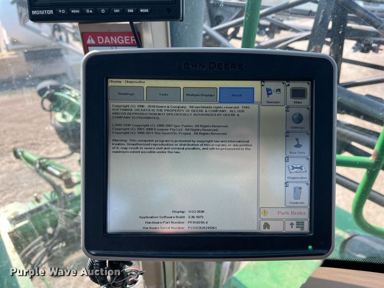 image for item II9109 2009 John Deere 4730  sprayer