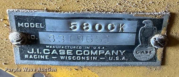 image for item KL9055 1967 Case 580CK  backhoe
