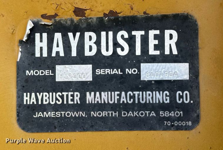 image for item KL9059 HayBuster H-1000  bale processor