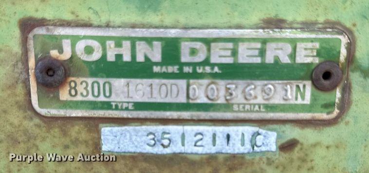 image for item KL9080 John Deere 8300  grain drill